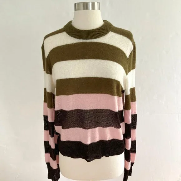 RAG & BONE Annika Cashmere-blend Sweater, Stripe, S - Picture 3 of 11